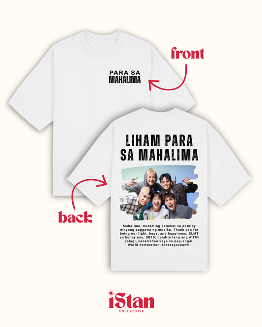 SB19 Liham Para sa Mahalima Inspired Basic Shirt (Black & White)