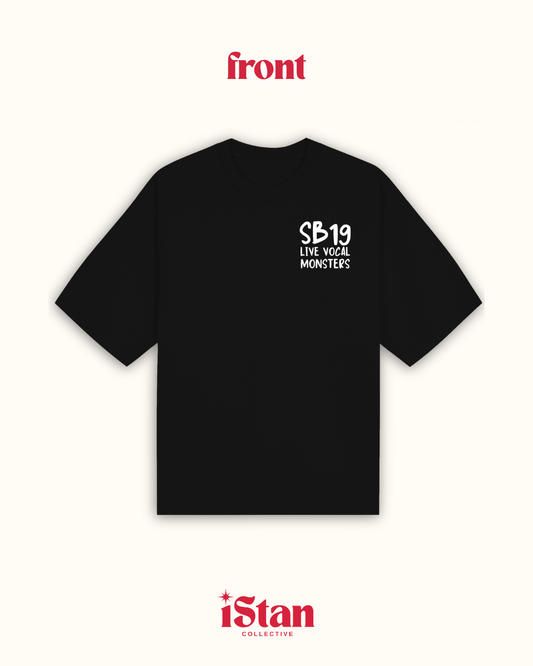 SB19 Live Vocal Monsters Inspired Basic Shirt (Black)